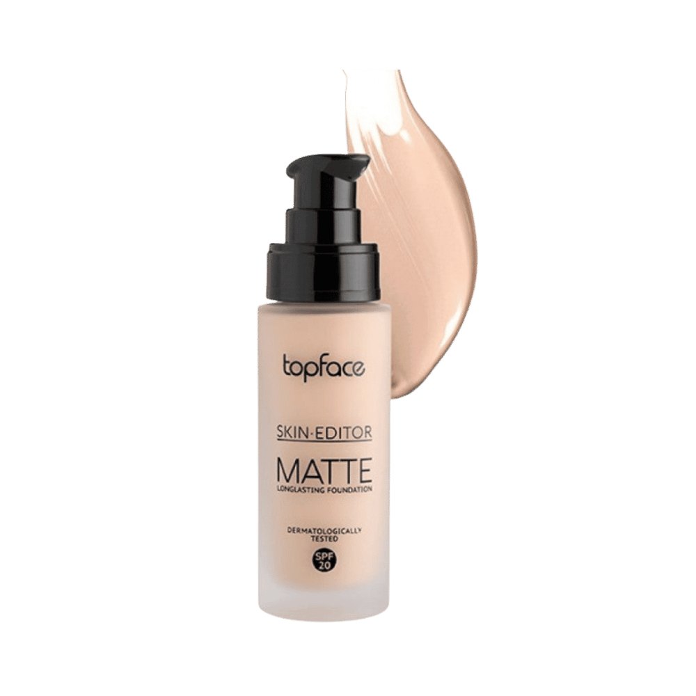 topface Skin Editor Matte Longlasting Foundation Spf20 - 32ml | توب فيس فاونديشن مات طويل الثبات - 32مل