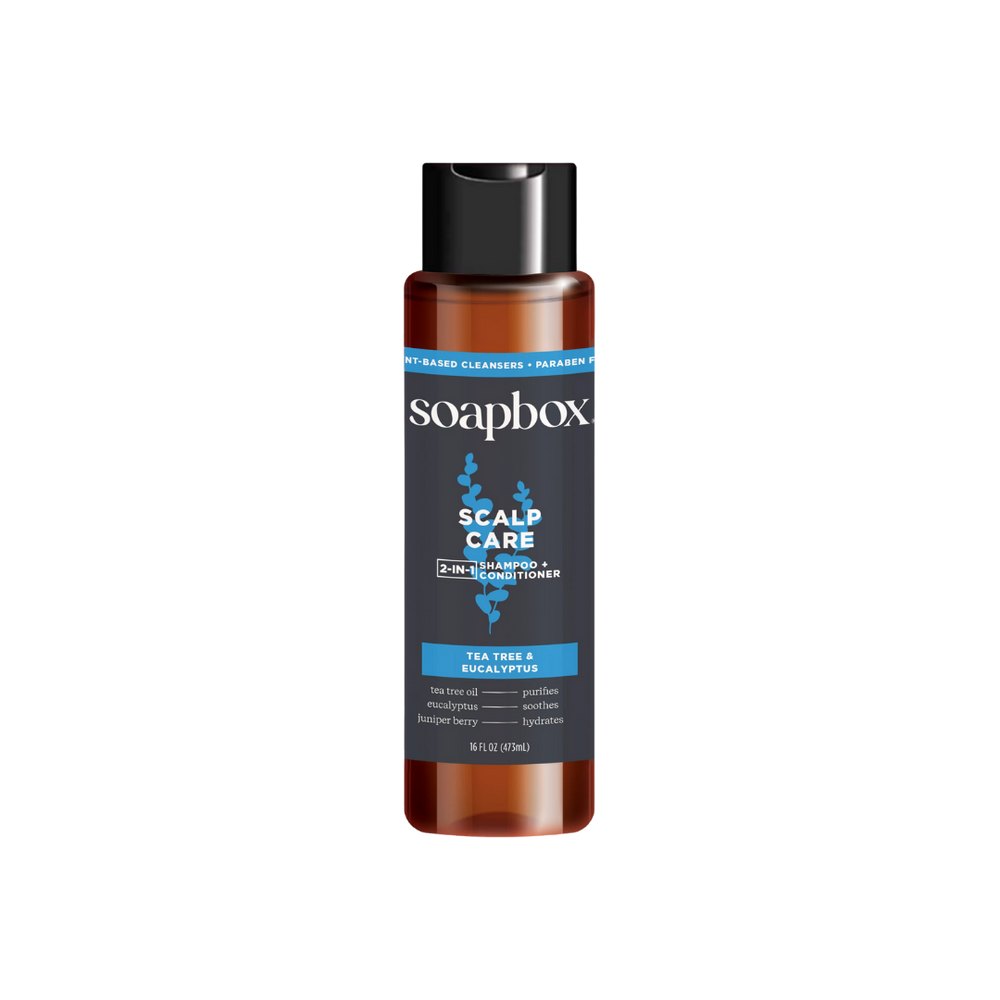 Soapbox Wholesale Men's Scalp Care 2-in-1 Shampoo and Conditioner - 473ml | سوب بوكس بلسم و شامبو 2 في 1 للرجال - 473 مل