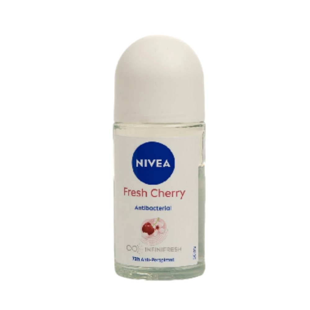 Nivea Anti Perspirant Roll on Fresh Cherry for Women - 50ml | نيفيا مزيل تعرق رول للنساء برائحة الكرز - 50 مل