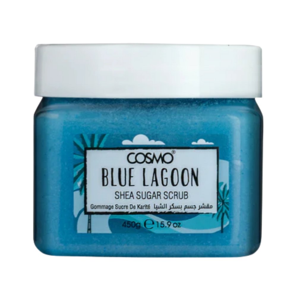 COSMO Blue Lagoon Shea Sugar Scrub - 450g | كوزمو مقشر الجسم بالشيا و حبيبات السكر - 450 غرام