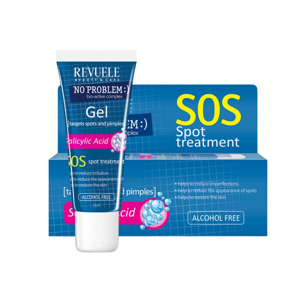 Revuele No Problem SOS Spot Treatment For Anti Acne & Pimple With Salicylic Acid - 25ml | ريفويل جيل موضعي لعلاج الحبوب بالساليسليك اسيد - 25 مل