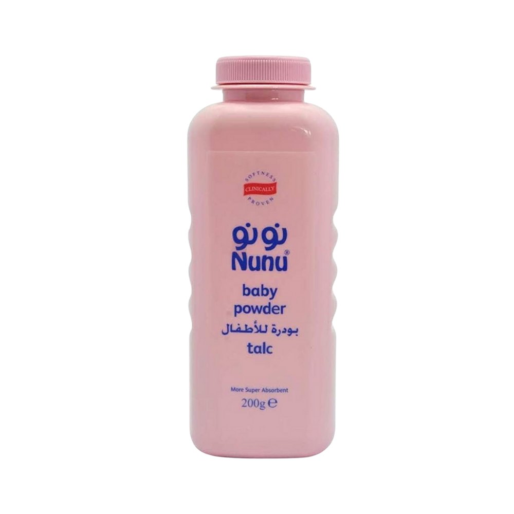 Nunu Baby Powder Girls Talc - 200g | نونو بودرة اطفال للبنات - 200 غ