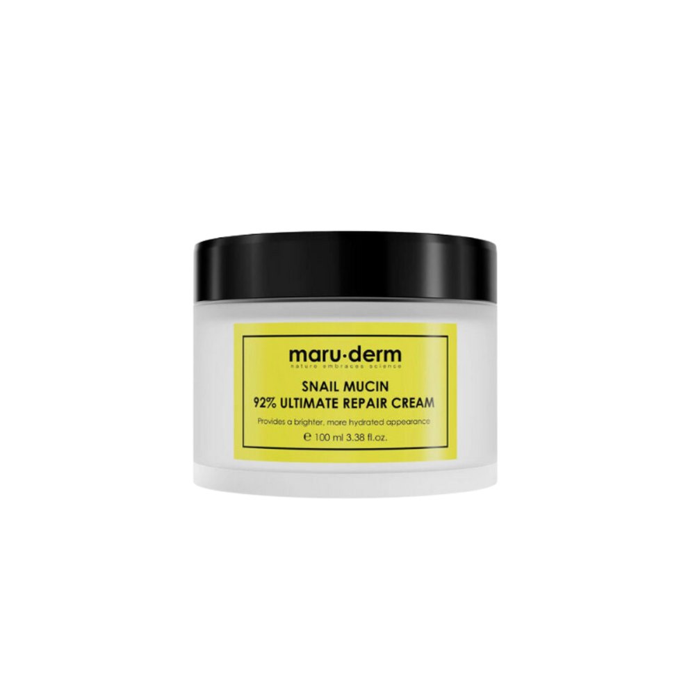 maru.derm Snail Mucin 92% Ultimate Repair Cream - 100ml | مارو.ديرم كريم مستخلص الحلزون 92% مرمم للوجه - 100 مل