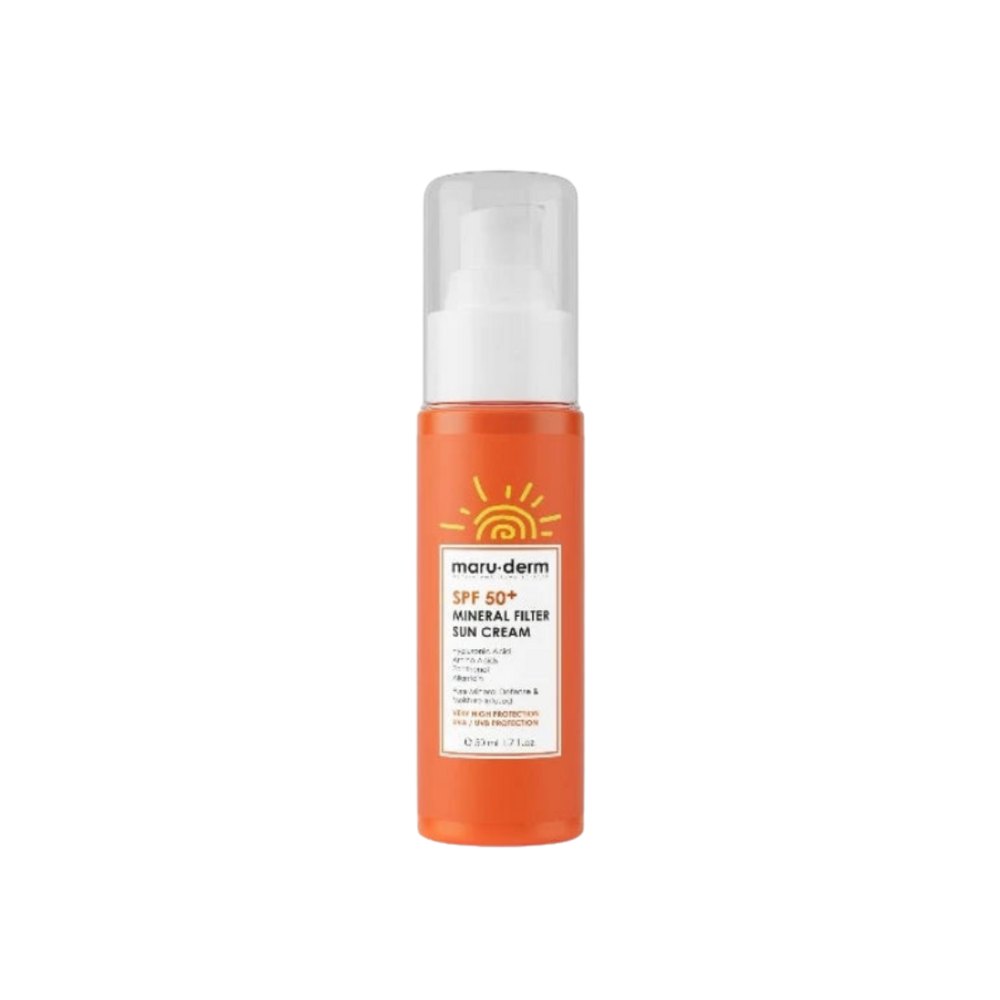 maru.derm Mineral Filter Sun Cream SPF 50+ - 50ml | مارو.ديرم واقي شمسي فيزيائي spf50+ - 50 مل