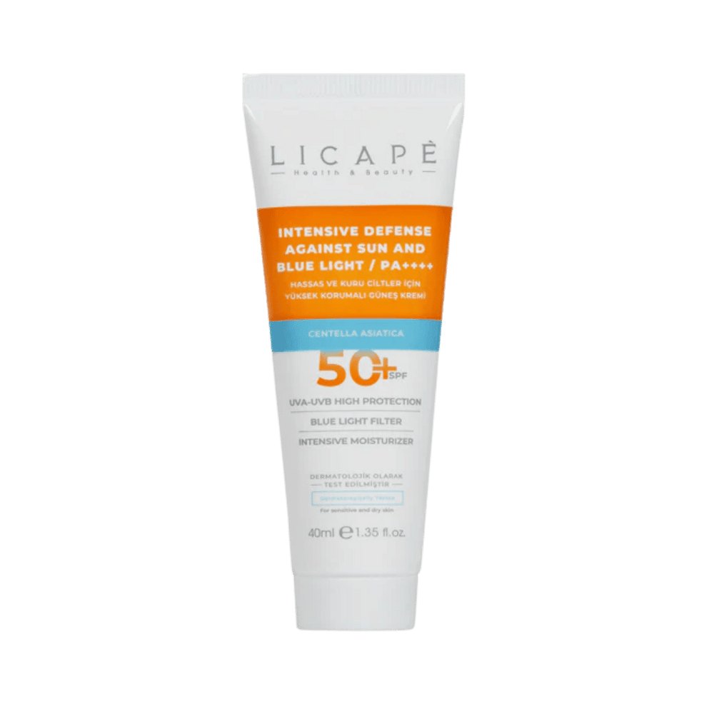 Licape Intensive Defense Against Sun And Blue Light 50+ Spf - 40ml | ليكابي كريم حماية مكثفة من الشمس والضوء الأزرق SPF 50+ – 40 مل