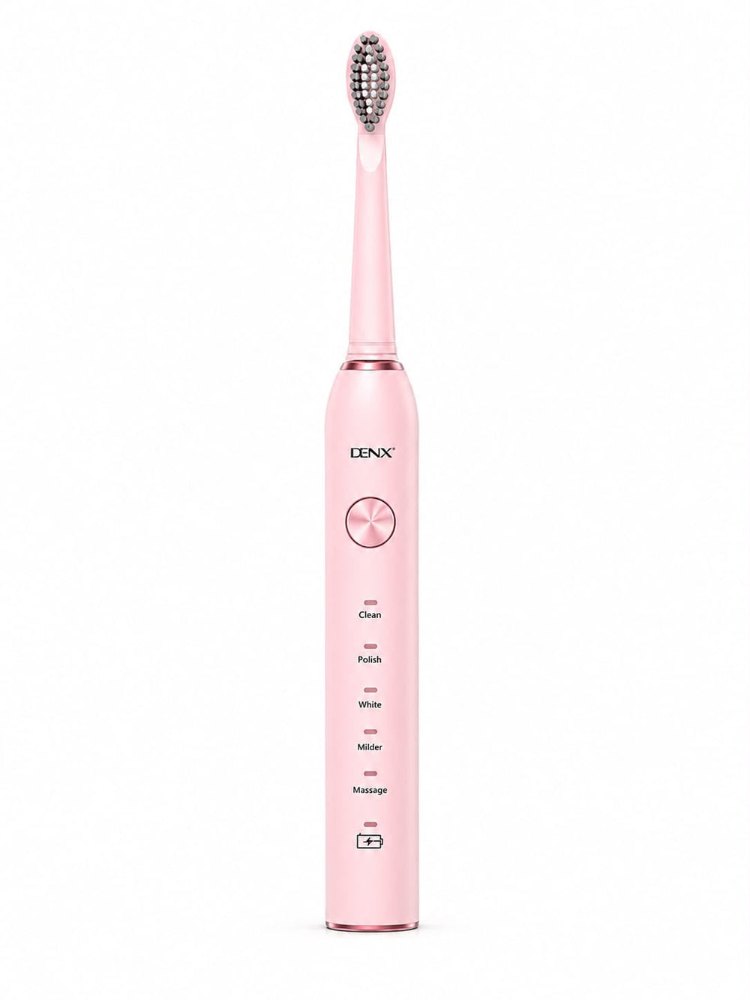 DENX Sonic Toothbrushes 4 Brush Heads | دينكس فرشاة أسنان سونيك كهربائية مع 4 رؤوس فرشاة