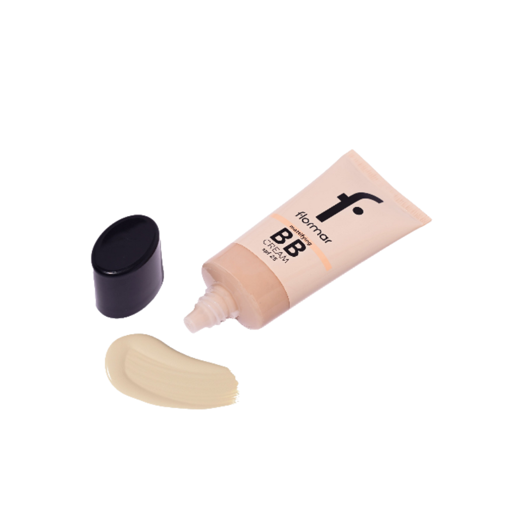 Flormar Bb Cream Mattifying Spf25 - 35ml | فلورمار بي بي كريم مطفأ اللمعة بعامل حماية من الشمس 25 - 35 مل