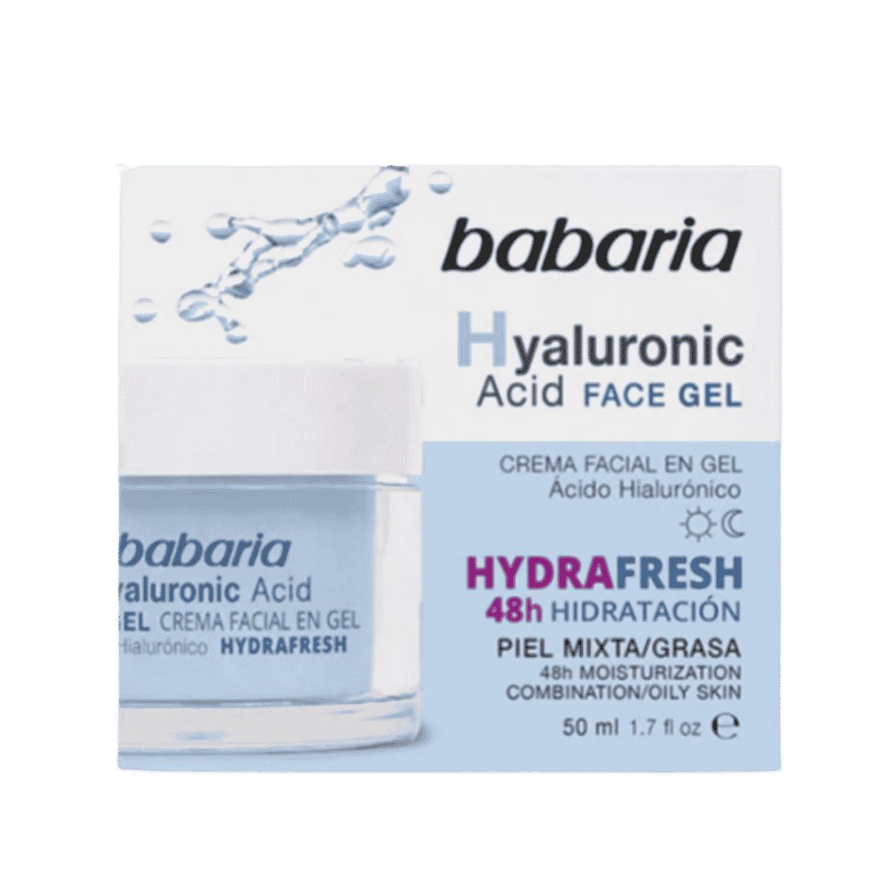 BABARIA Hyaluronic Acid Cream Gel Facial - 50ml | باباريا جل هيالورونيك اسيد للوجه - 50 مل