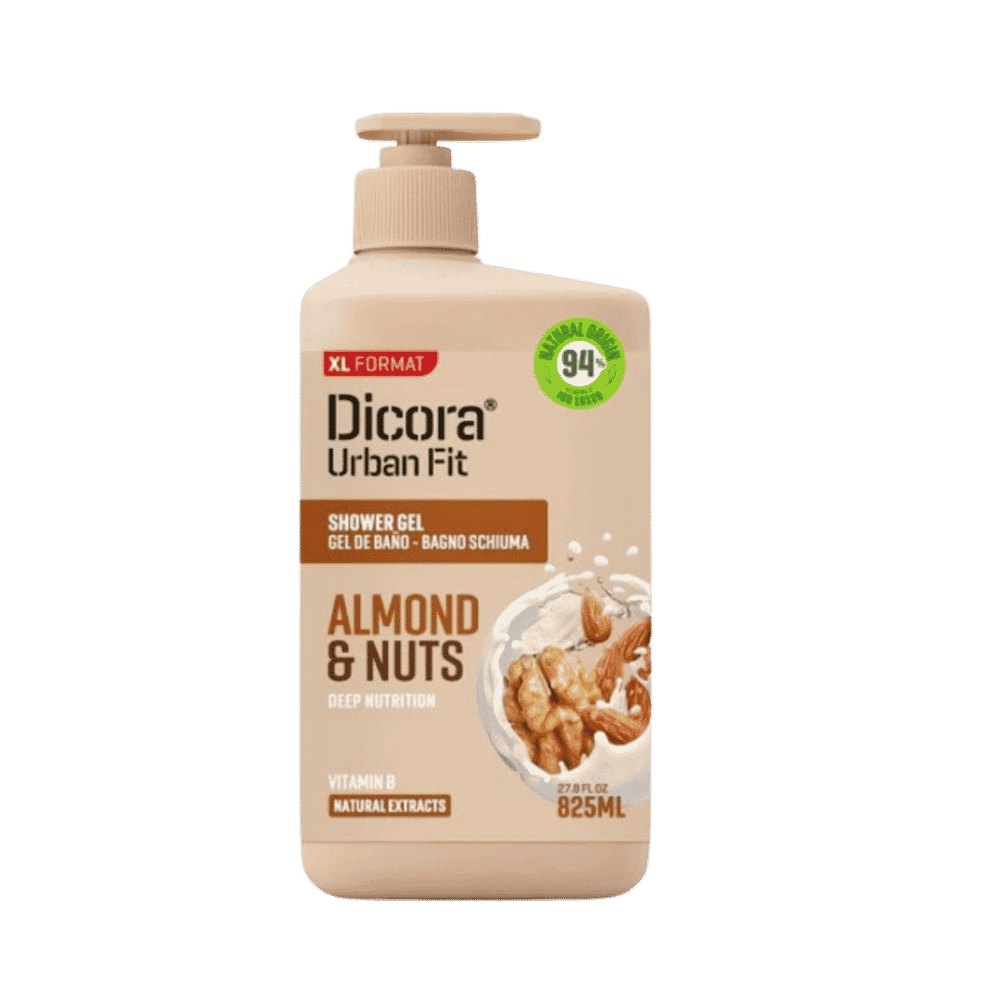 Dicora Nourishing Shower Gel Almond & Nuts - 825ml | ديكورا جل استحمام باللوز و المكسرات - 825 مل