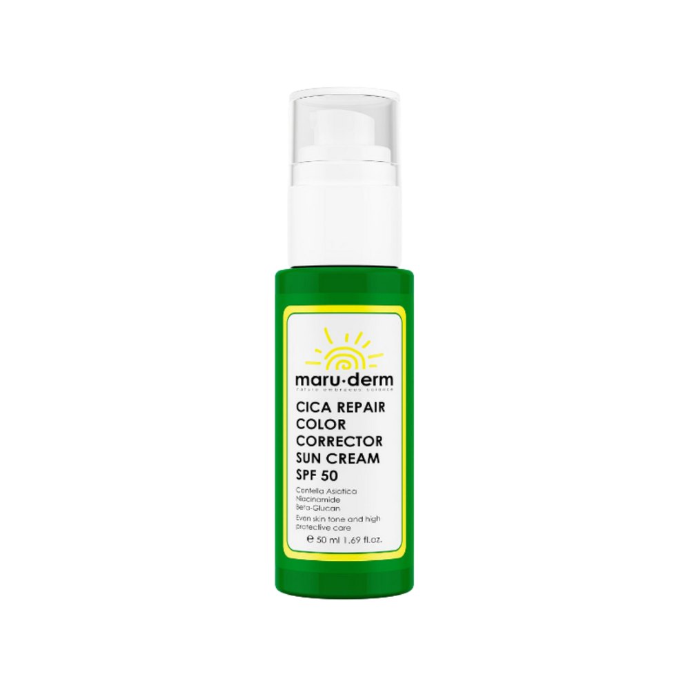 maru.derm Cica Repair Color Corrctor Sun Cream Spf50 - 50ml | مارو.ديرم واقي شمسي - 50 مل