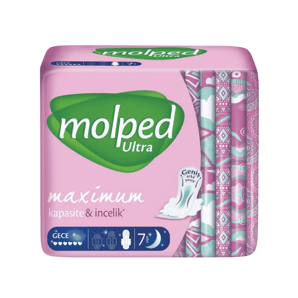 Molped Ultra Night - 7 Piece | مولبيد فوط نسائية ليلية الترا - 7 فوط