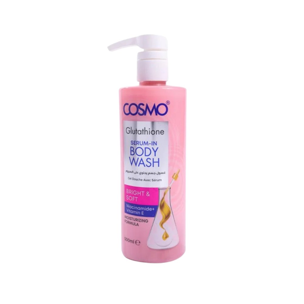 COSMO COSMETICS Body Wash Serum Bright & Soft - 500mlكوزمو كوزمتكس غسول جسم جل – 500 مل