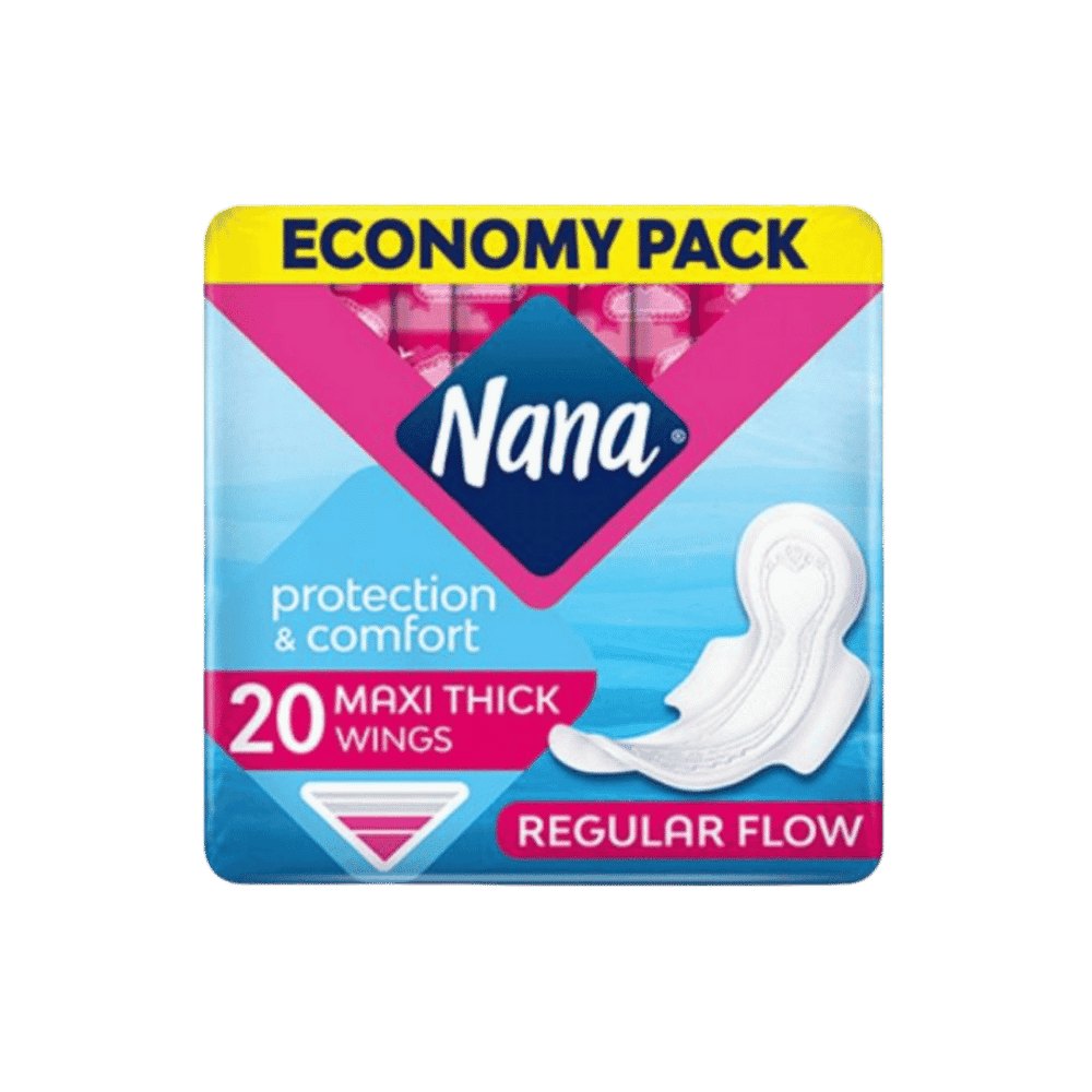 Nana Protection & Comfort Maxi Thick - 20pads | نانا فوط نسائية ماكسي ثيك - 20 قطعة