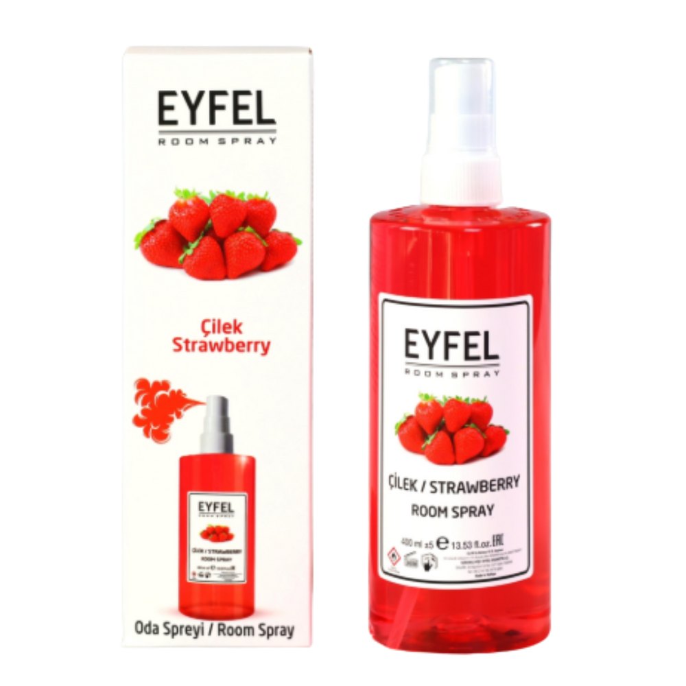 EYFEL Strawberry Room Spray - 400ml | ايفل معطر للجو براشحة الفراولة - 400 مل