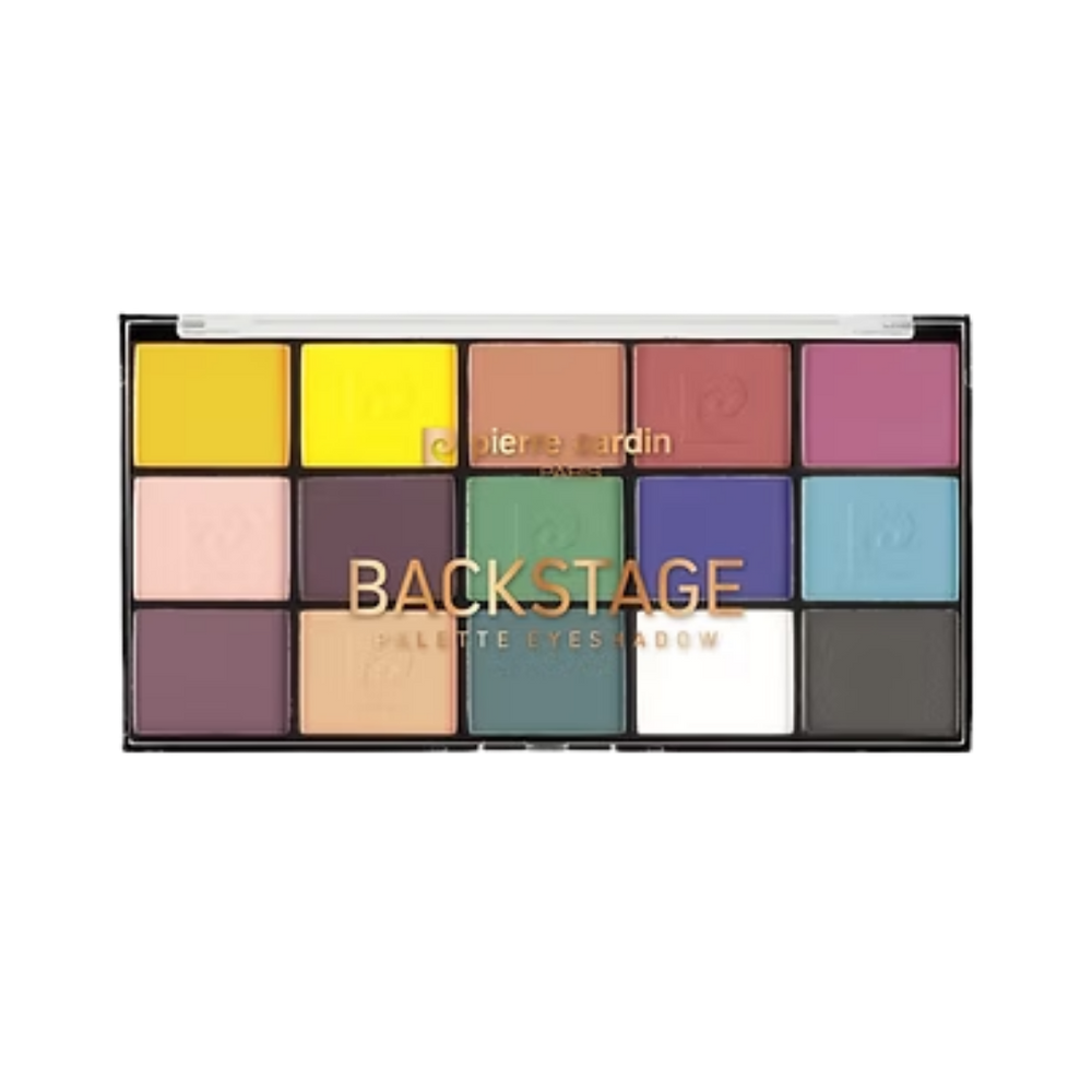 Pierre Cardin Backstage Eyeshadow Palette - 15 Pcs X - 1.10g | بيير كاردان باليت اي شادو باك ستيج - 15 *1.10 غ