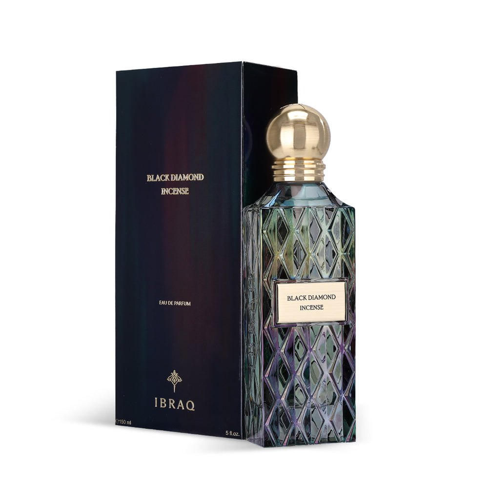 IBRAQ Ibrahim Al-Qurashi Black Diamond Incense 150 ML | ابراهيم القرشي عطر بلاك دايموند بخور للجنسين 150 مل