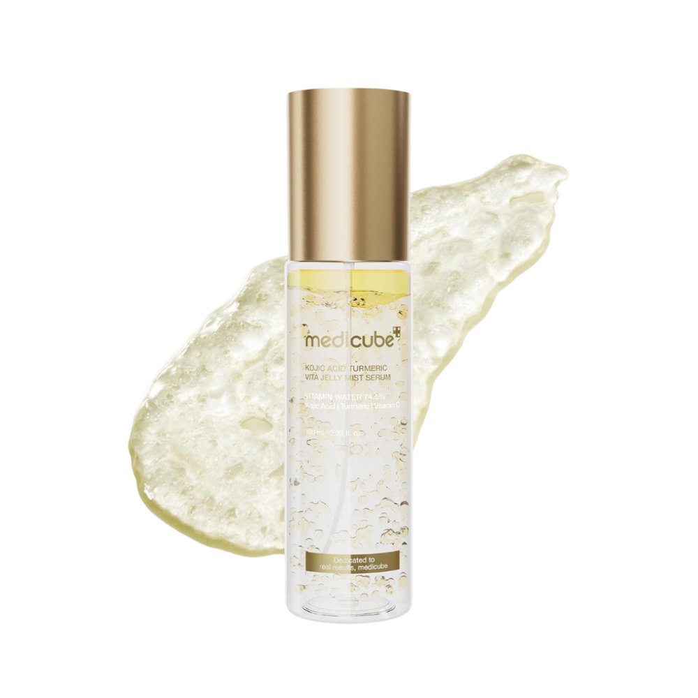 Medicube Kojic Acid Jelly Mist Turmeric Vita Serum - 100ml | ميدي كيوب سيروم بحمض الكوجيك والكركم والفيتامينات – 100 مل