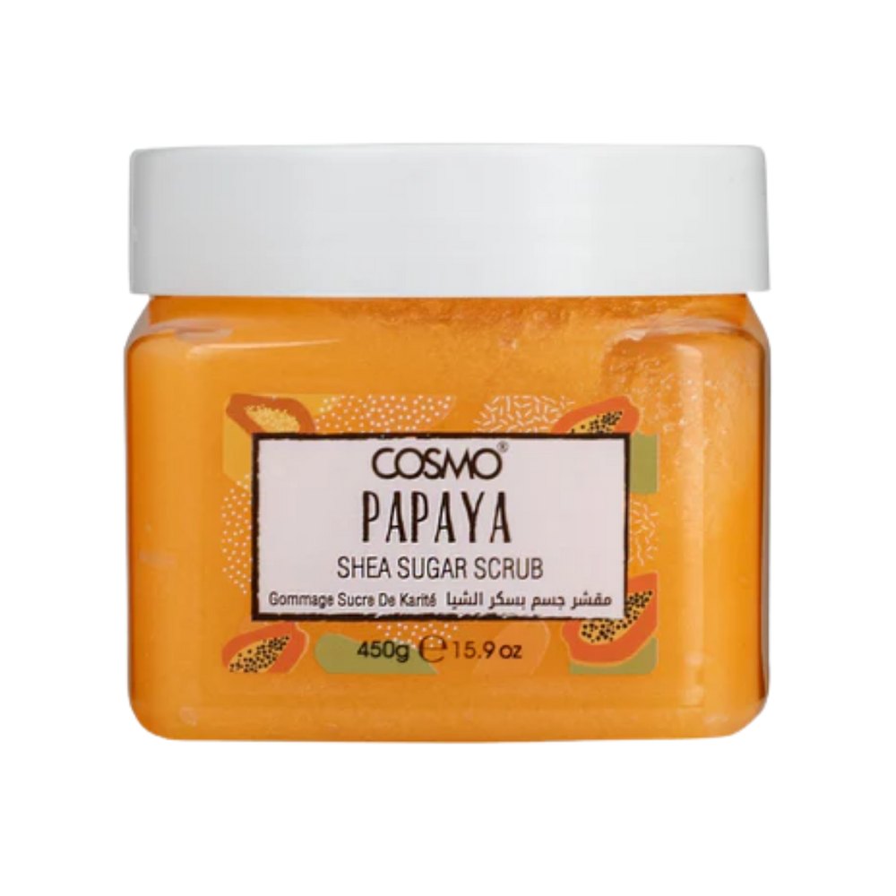 COSMO Papaya Shea Sugar Scrub - 450g | كوزمو مقشر الجسم بالسكر و زبدة الشيا و البابايا - 450 غرام
