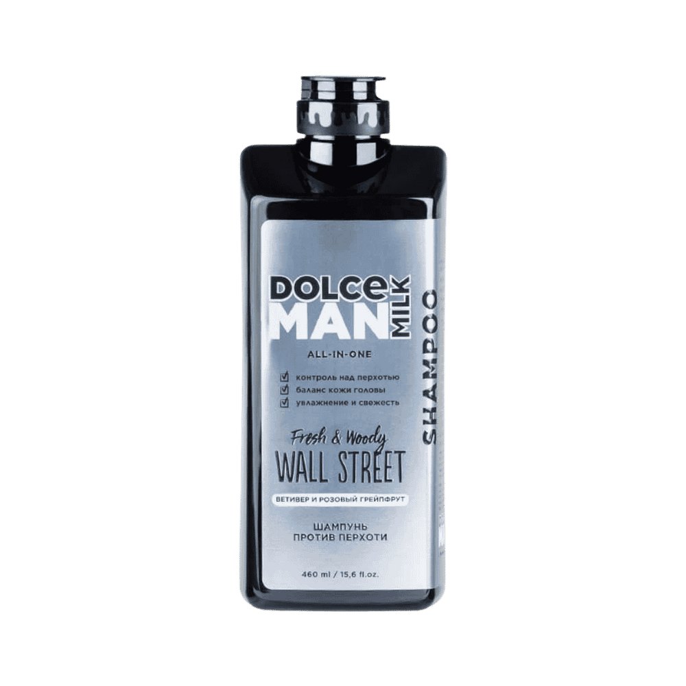 DOLCE MILK Man Wall Street Shampoo - 460ml | دولتشي ميلك شامبو للرجال وول ستريت - 460 مل
