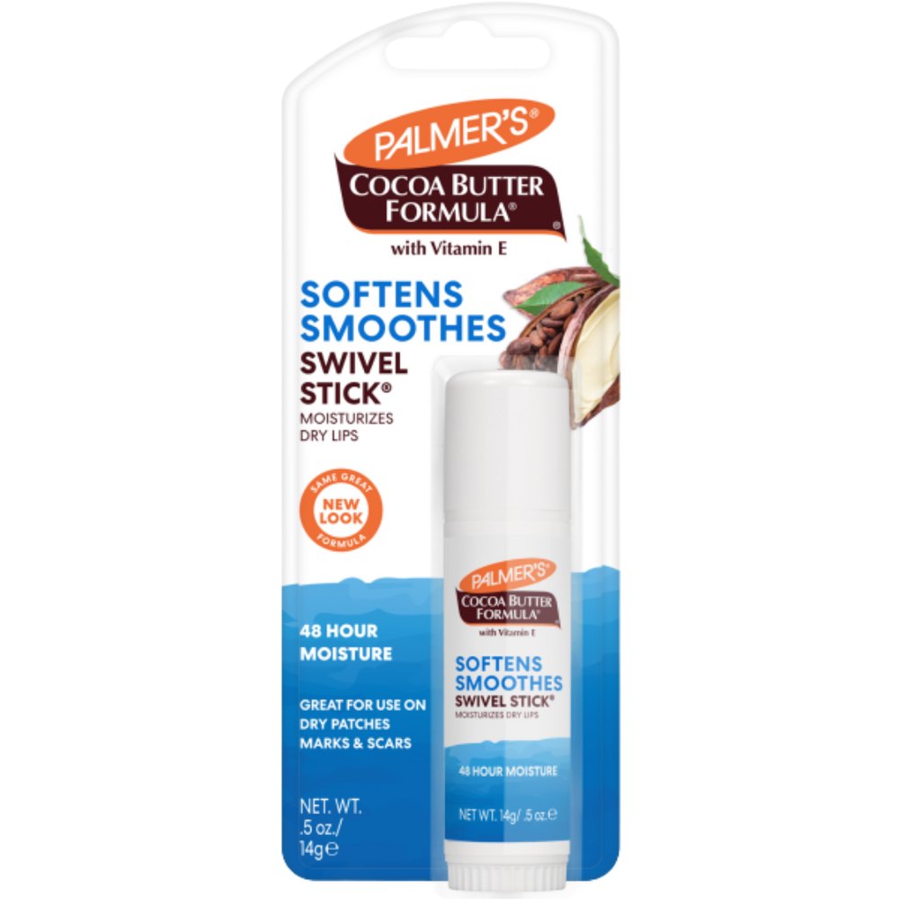 PALMER'S Cocoa Butter Formula Swivel Stick W Vitamin E Moisturizes - 14g | بالمرز مرطب شفاه بزبدة الكاكاو - 14 غرام