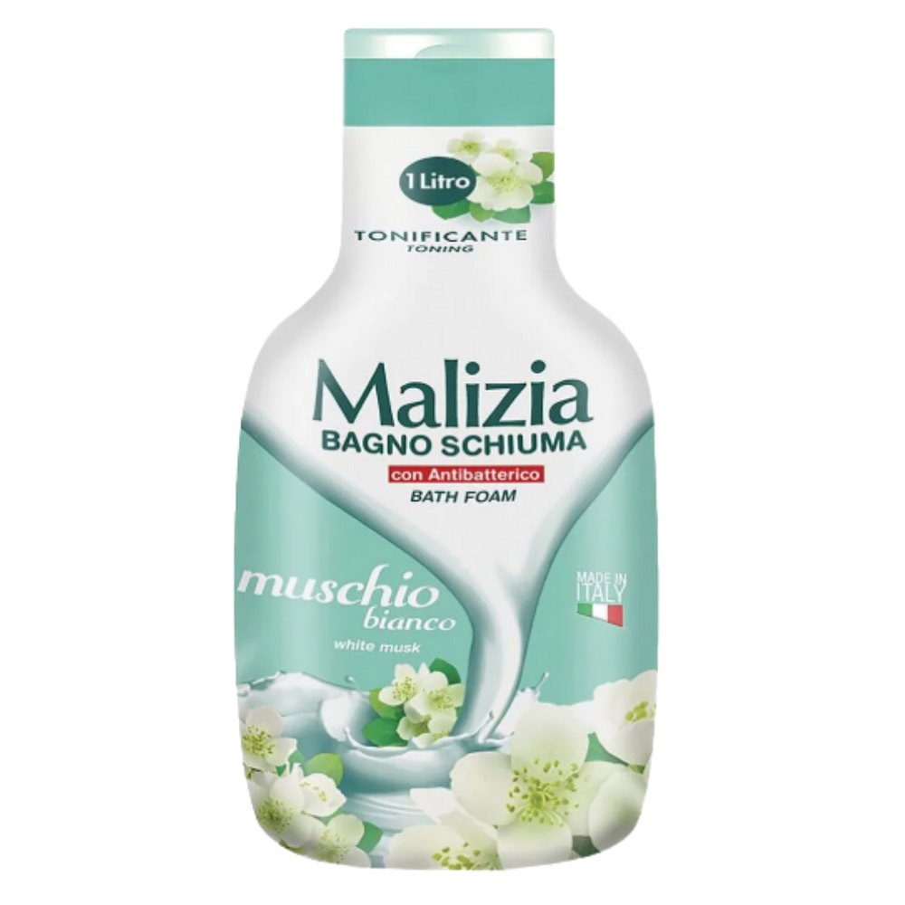 Malizia White Musk With Antibactreial - 1L | ماليزيا جل استحمام بالمسك الأبيض و مضاد بكتيريا - 1 لتر