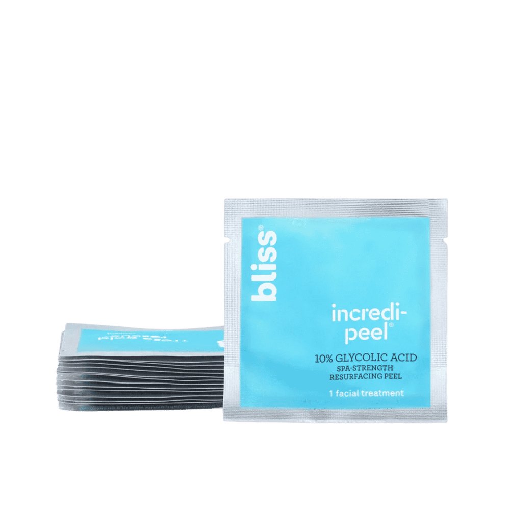 bliss That's Incredi-peel 10%Glycolic Acid Resurfacing Pads 15 Pcs| بلس وسادات تقشير بحمض الجليكوليك 10% – 15 قطعة
