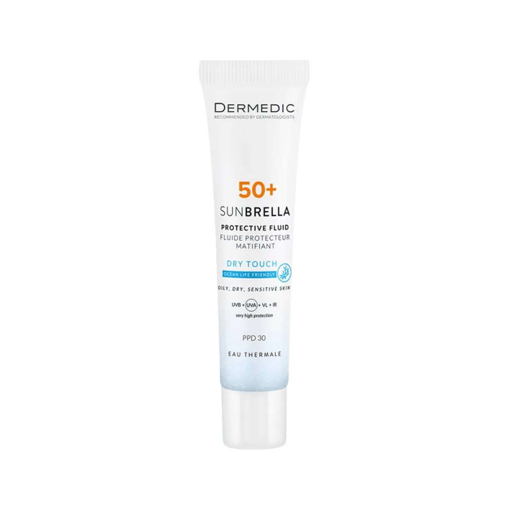 Dermedic Sunbrella Protective Fluid SPF 50+ - 40ml | ديرمديك واقي شمسي مع عامل حماية 50 - 40 مل