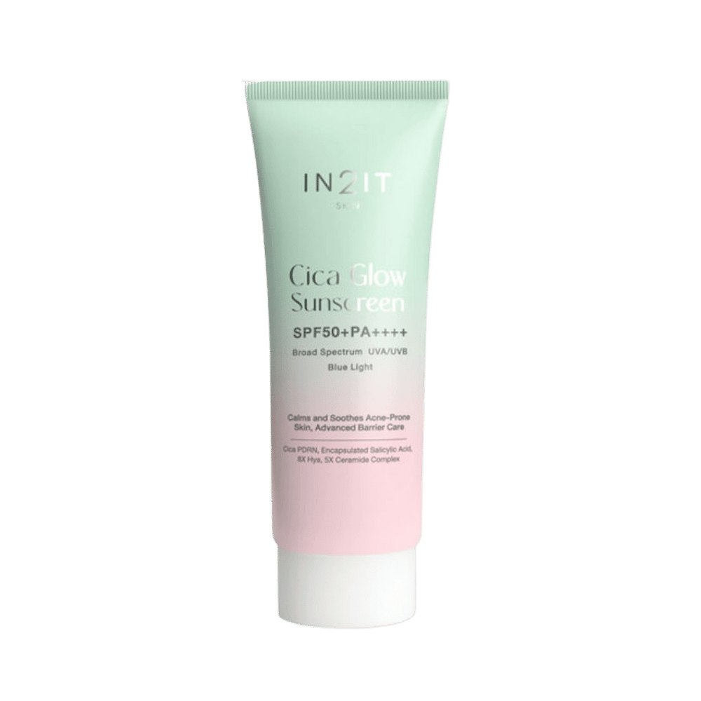IN2IT Cica Glow Sunscreen SPF50+ PA++++ - 40g | ان تو ات واقي شمسي غلو - 40 غ