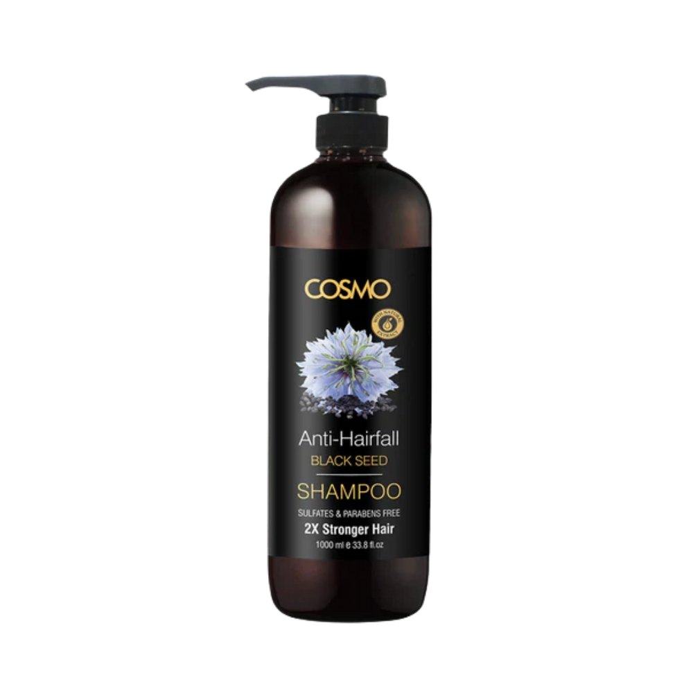 COSMO Anti-hairfall black Seed Shampoo - 1000ml | كوزمو شامبو مضاد لتساقط الشعر - ١٠٠٠ مل