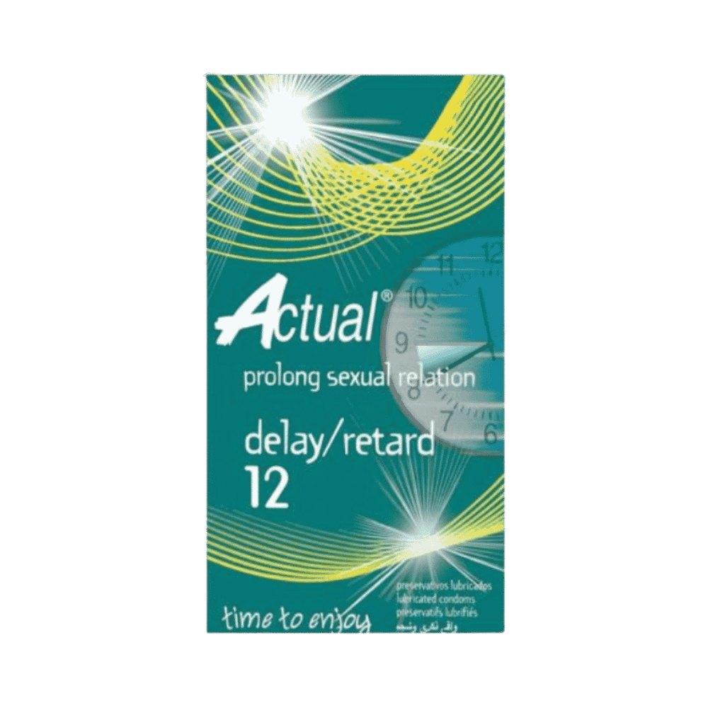 Actual Prolong Sexual Relation Delay Retard 12 | اكشوال واقي ذكري - 12 قطعة