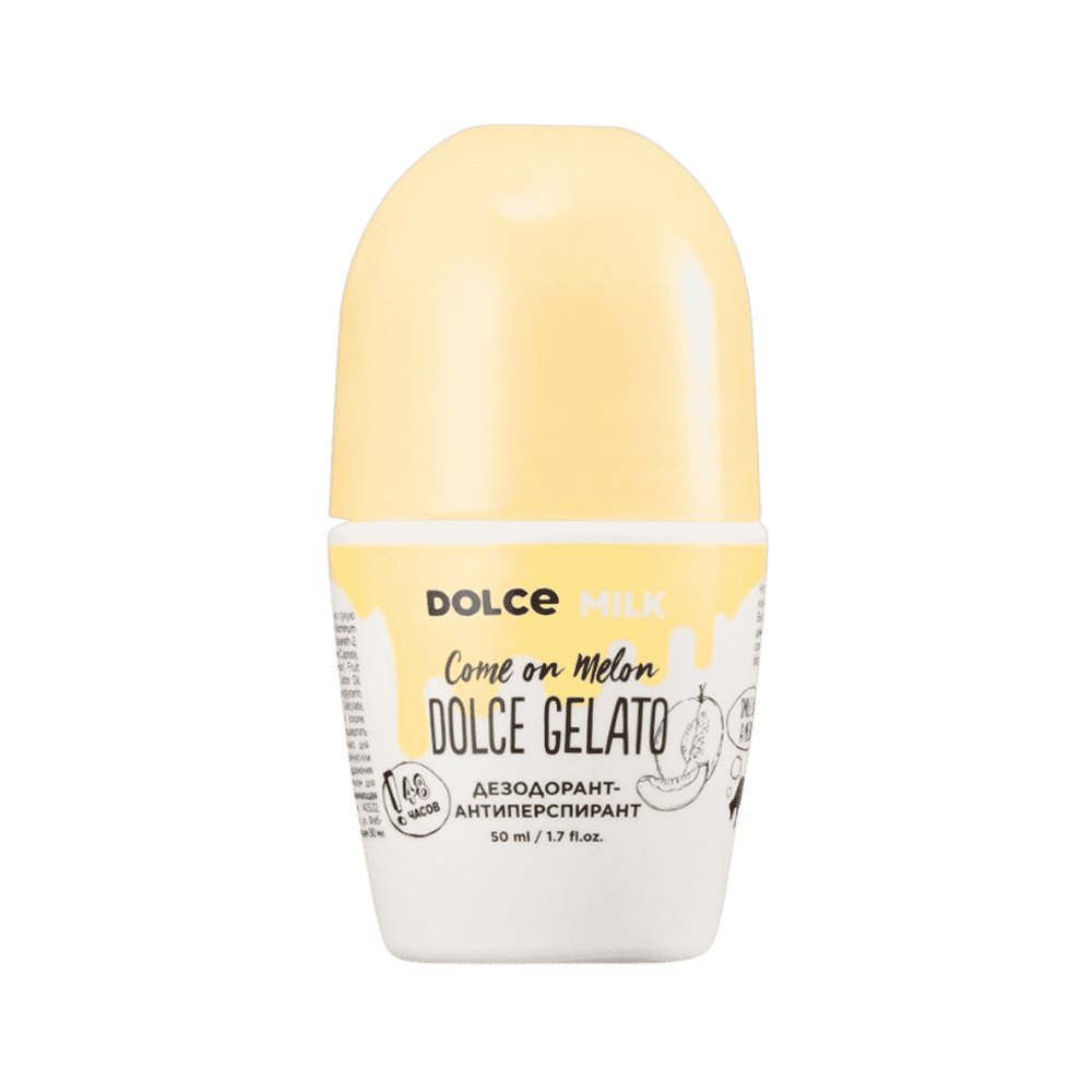 DOLCE MILK Come On Melon Dolce Gelato - 50ml | دولتشي ميلك مزيل عرق رول أون بالشمام - 50 مل