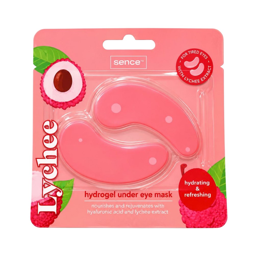 Sence Lychee Hydrogel Under Eye Mask - 6ml |سينس بيوتي ماسك هيدروجيل تحت العين بخلاصة الليتشي - 6 مل
