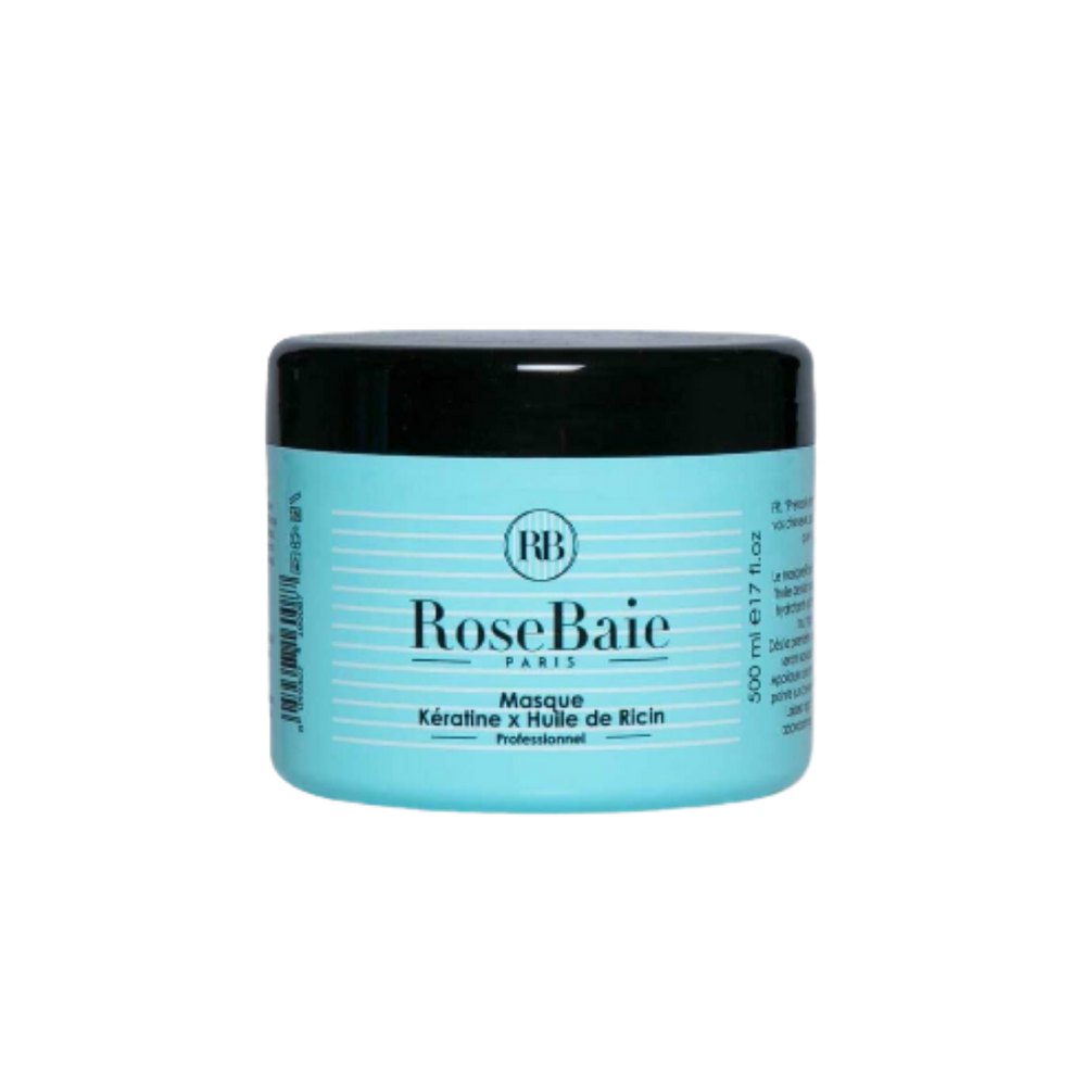 RoseBaie Professional Keratin x Castor Oil Mask - 500ml | روزباي ماسك كيراتين وزيت خروع - 500مل