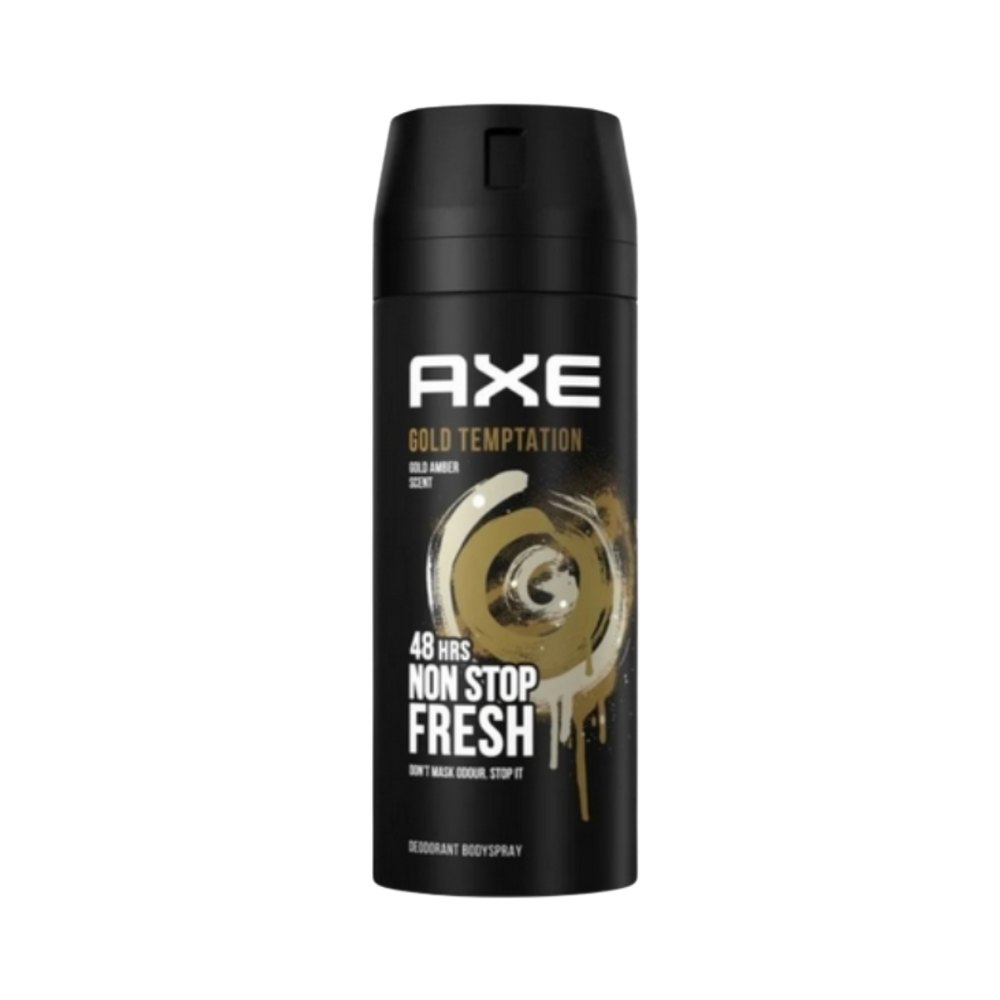 AXE Gold Temptation Body Spray - 150ml| أكس بخاخ مزيل تعرق الجسم جولد تمبتيشن-150 مل