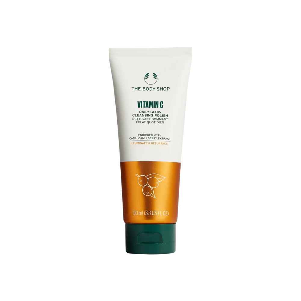 The Body Shop Vitamin C Daily glow cleansing polish - 100ml | ذا بودي شوب غسول مقشر بالفيتامين سي - 100 مل