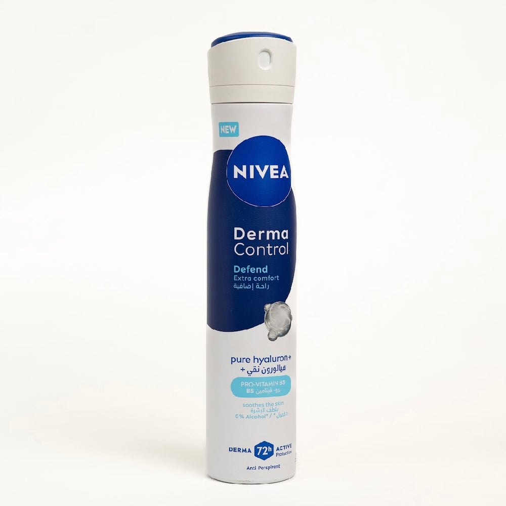 Nivea Deodorant Spray Defend Extra Comfort Derma Control - 200ml | نيفيا بخاخ مزيل تعرق ديفيند إكسترا كومفورت ديرما كنترول – 200 مل