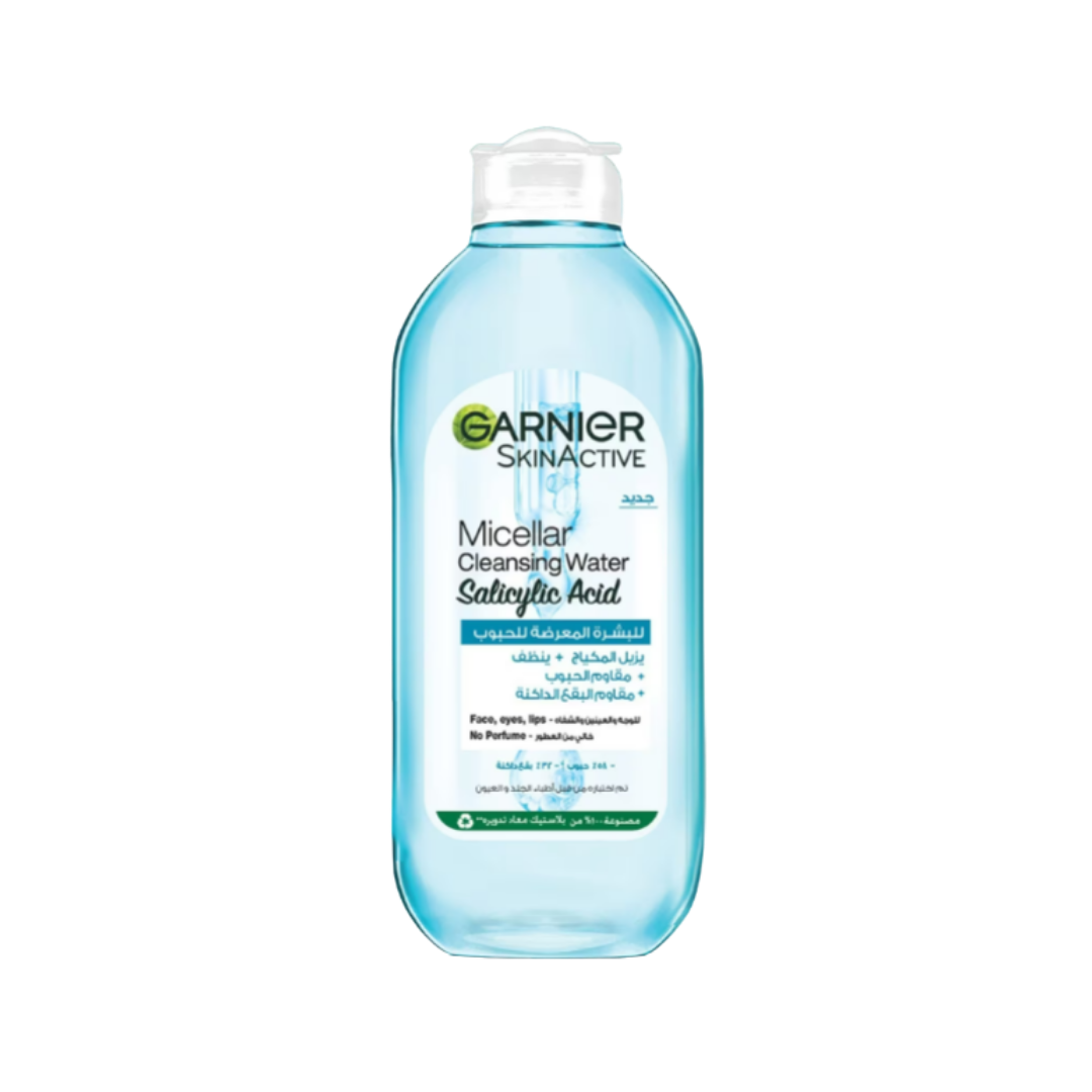 Garnier Micellar Water Salicylic Acid - 400ml | غارنييه ميسيلار بالسالسليك اسد - 400 مل