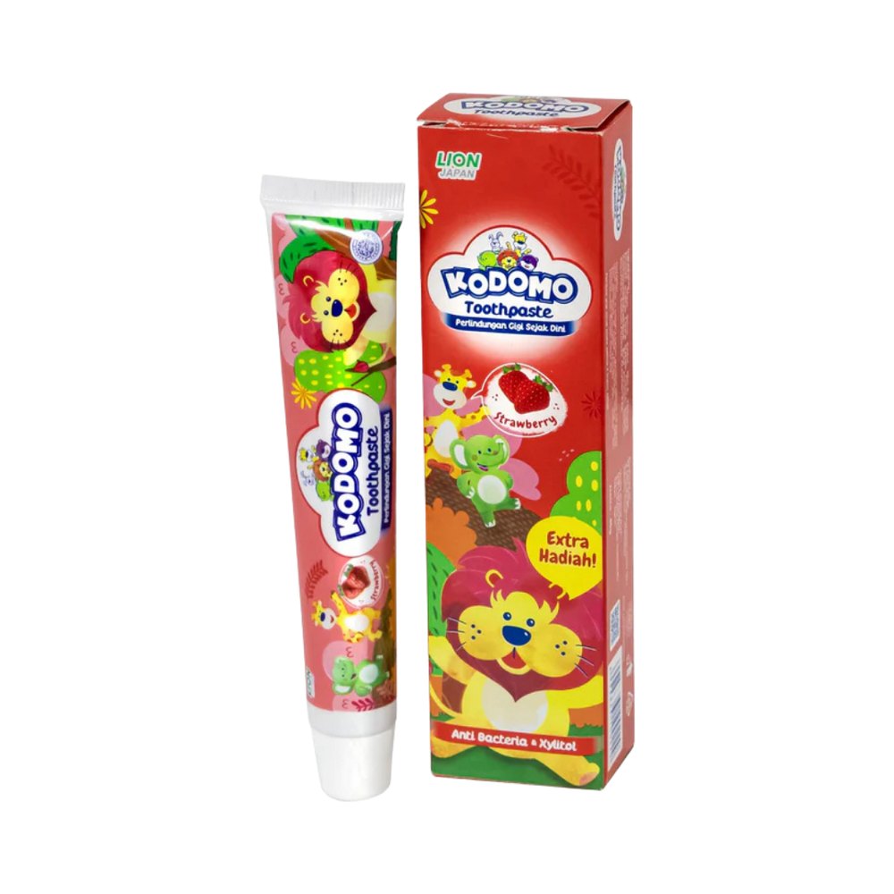 Kodomo Toothpaste for kids Strawberry - 45g | كودومو معجون أسنان للأطفال بنكهة الفراولة – 45 غرام