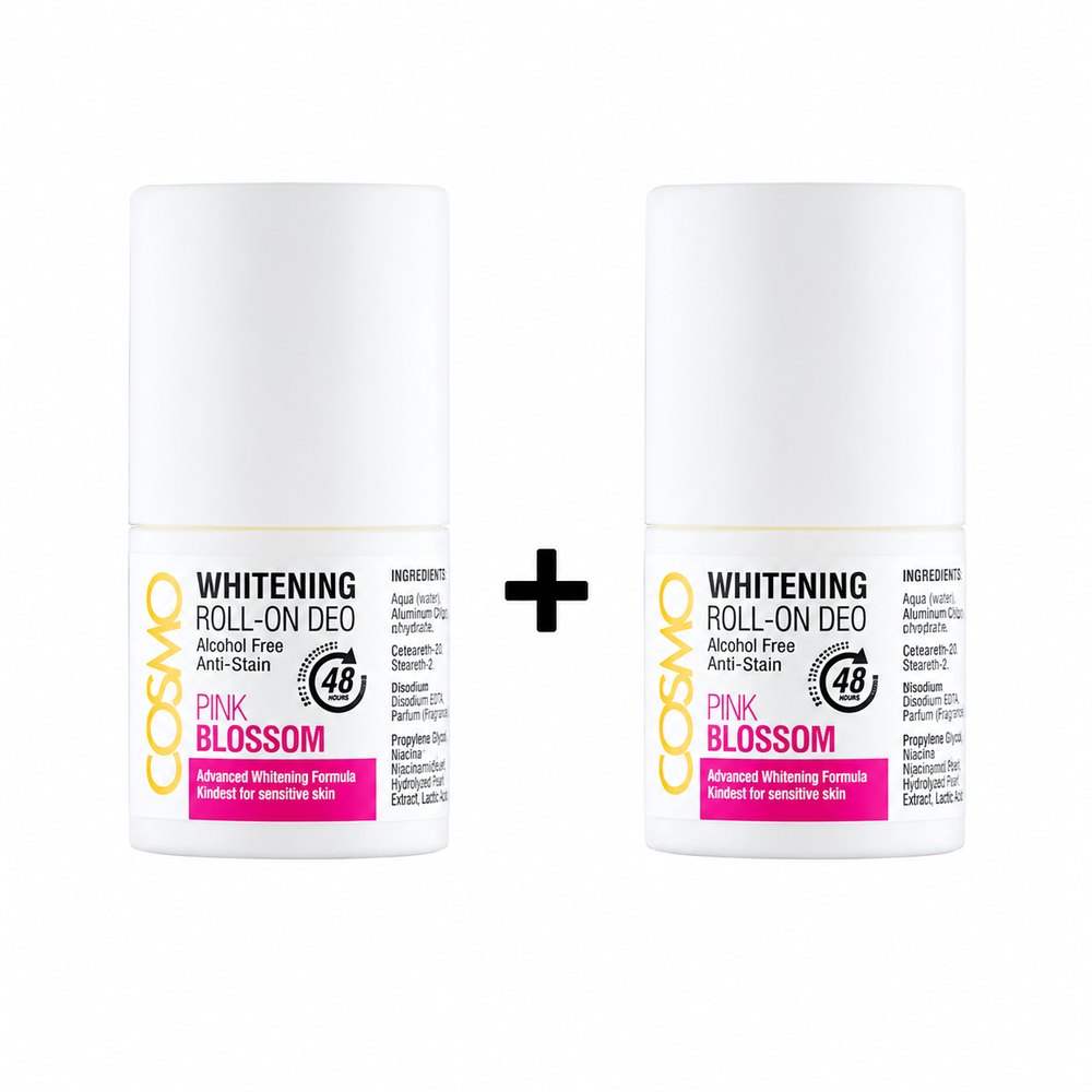 COSMO 2 Pc Offer Pack Whitening Roll- One Deo 48H | كوزمو عرض مزيل عرق رول لتفتيح الإبط لمدة 48 ساعة عدد 2