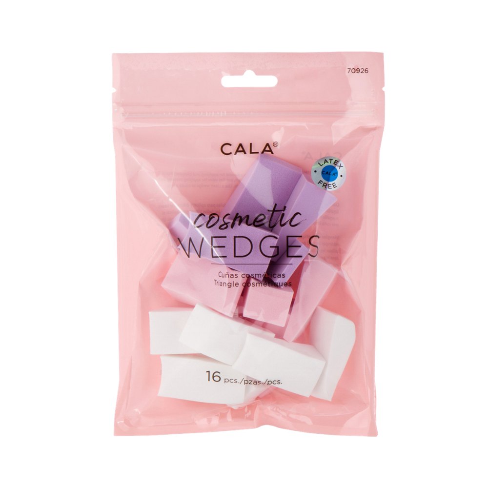 Cala Cosmetic Wedges 16 Pcs |كالا إسفنجات مكياج مثلثة – 16 قطعة