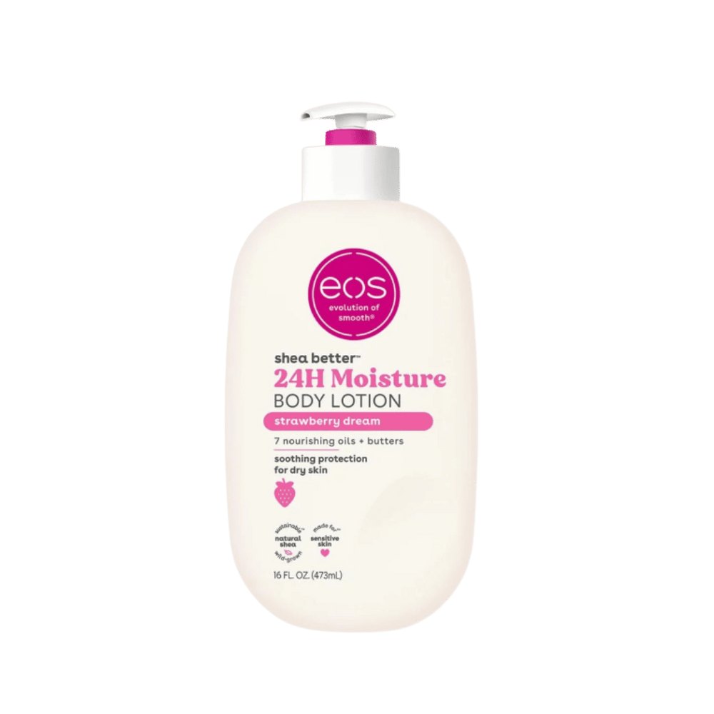 eos Shea Better Body Lotion Strawberry Dream - 473ml | اي او اس لوشن مرطب للجسم بالفراولة - 473 مل