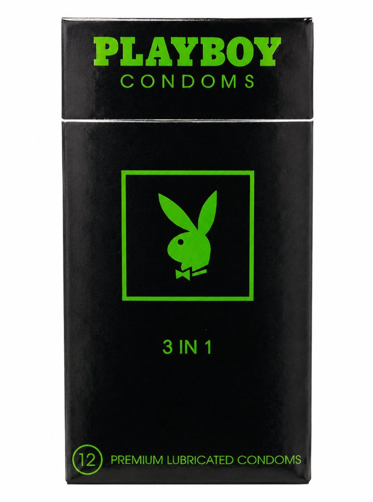 PLAYBOY Condoms 3 In 1 - 12 Pcs | بلاي بوي واقي ذكري 3 في 1 - 12 قطعة