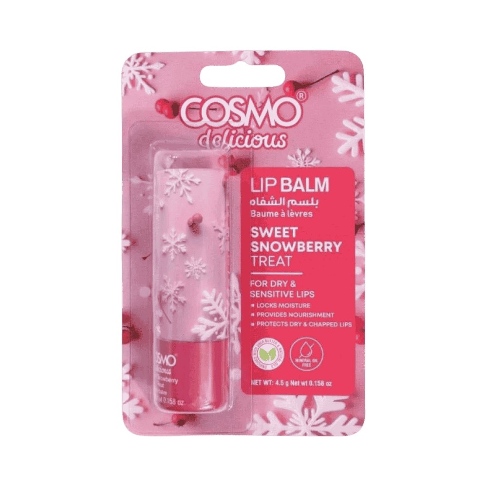 Cosmo Sweet Snowberry Treat Lip Balm - 4.5g |كوزمو مرطب شفاه بنكهة التوت الثلجي الحلو - 4.5 غرام