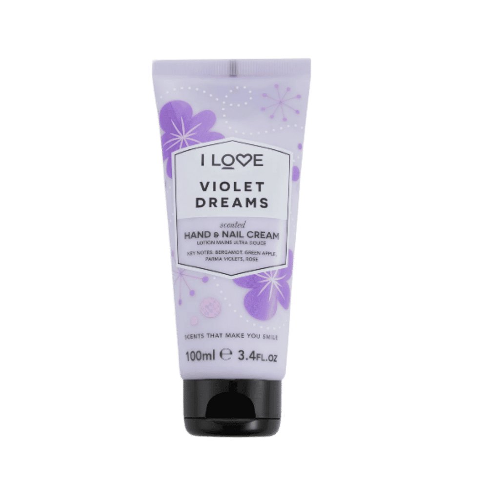 I Love - Violet Dreams Hand & Nail Cream - 100ml | آي لوف فيوليت دريمز كريم معطر لليدين والأظافر – 100 مل