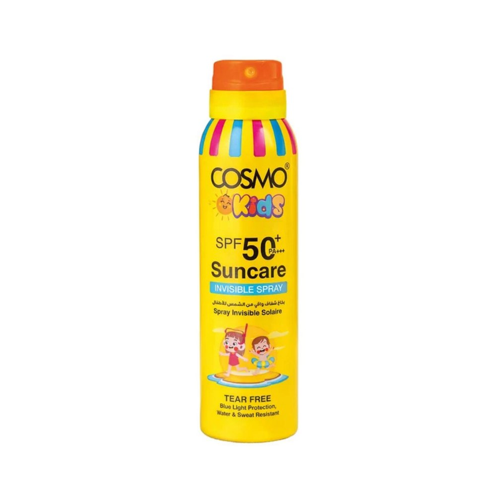 COSMO COSMETICS SUNCARE INVISIBLE SPRAY SPF 50 + FOR KIDS - 150ml | كوزمو كوزمتكس بخاخ واقي شمس للأطفال SPF 50+ - 150 مل