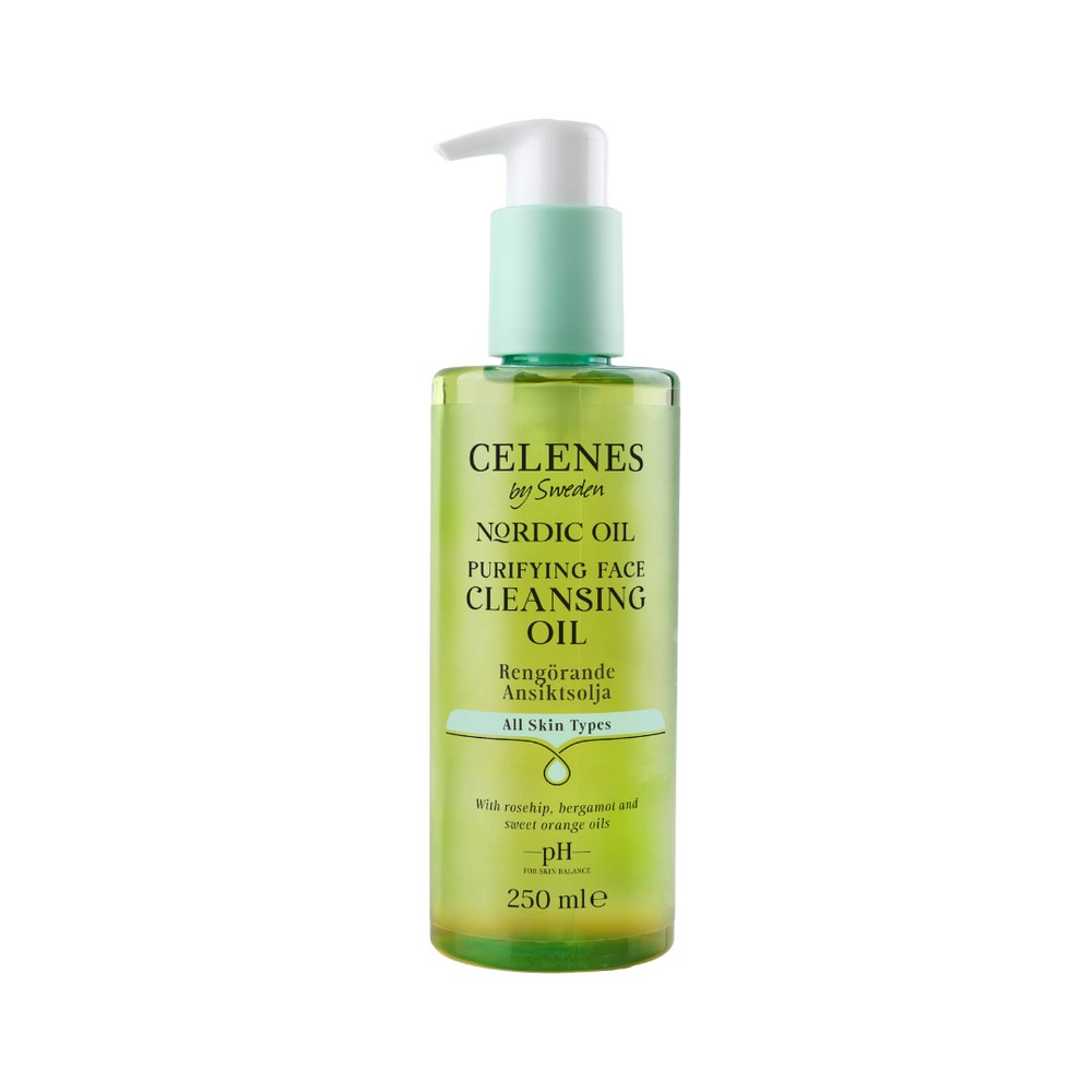 Celenes by Sweden Purifying Face Cleansing Oil All skin Types - 250ml | سيلينس غسول زيتي منقي لجميع أنواع البشرة - 250 مل