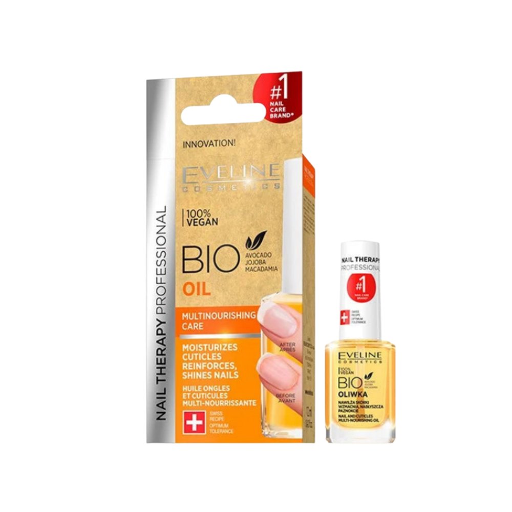 EVELINE Nail Therapy Nourishing Oil for Nails and Cuticles - 12 ml | ايفلين زيت مقوي للأظافر و الجلد المحيط - 12 مل