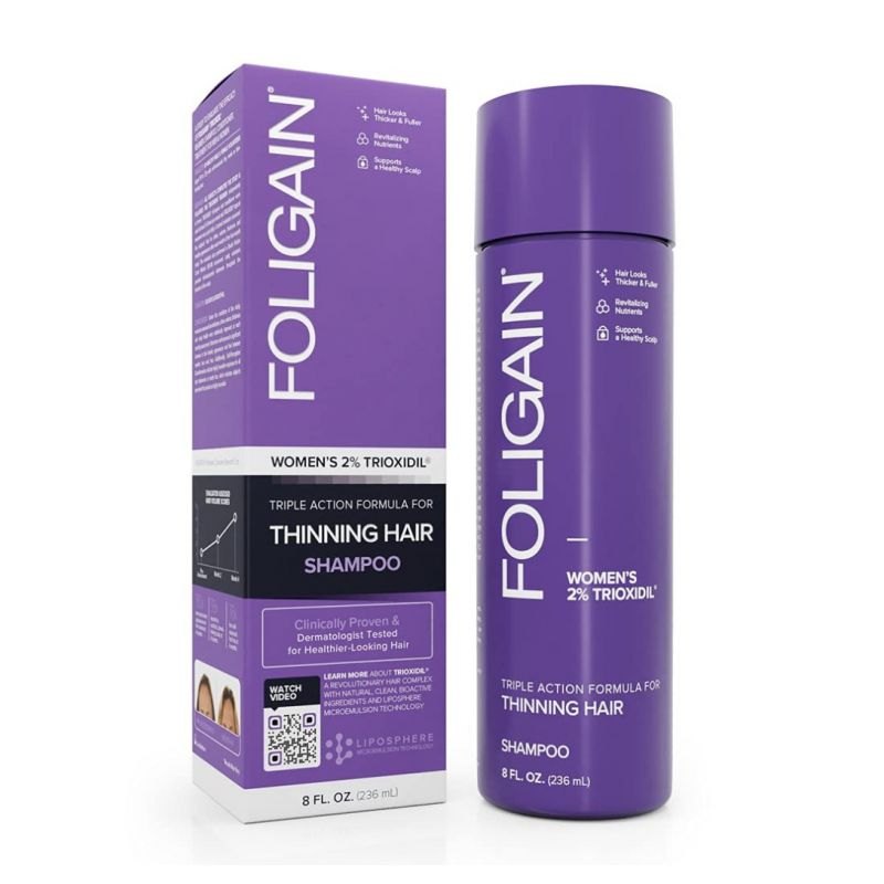 Foligain Shampoo for Thinning Hair for Women - 236ml | فوليجين شامبو للنساء 2% تريوكسيديل - 236مل