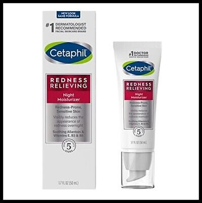 Cetaphil Redness Relieving Night Moisturizer - 50ml | سيتافيل مرطب ليلي للبشرة المعرضة للاحمرار - ٥٠ مل