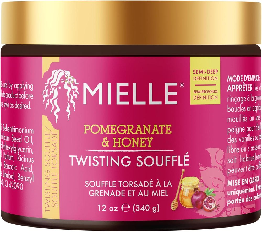 MIELLE Pomegranate & Honey Twisting Souffle - 340g | ميلي كريم تصفيف الشعر بالرمان و العسل - 340 غرام